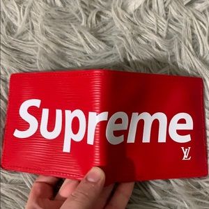 Supreme x Louis Vuitton imitation wallet